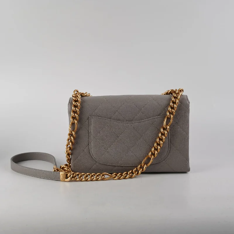 Chanel bags with exclusive seasonal designs and materialsChanel Grey Affinity Caviar Crossbody