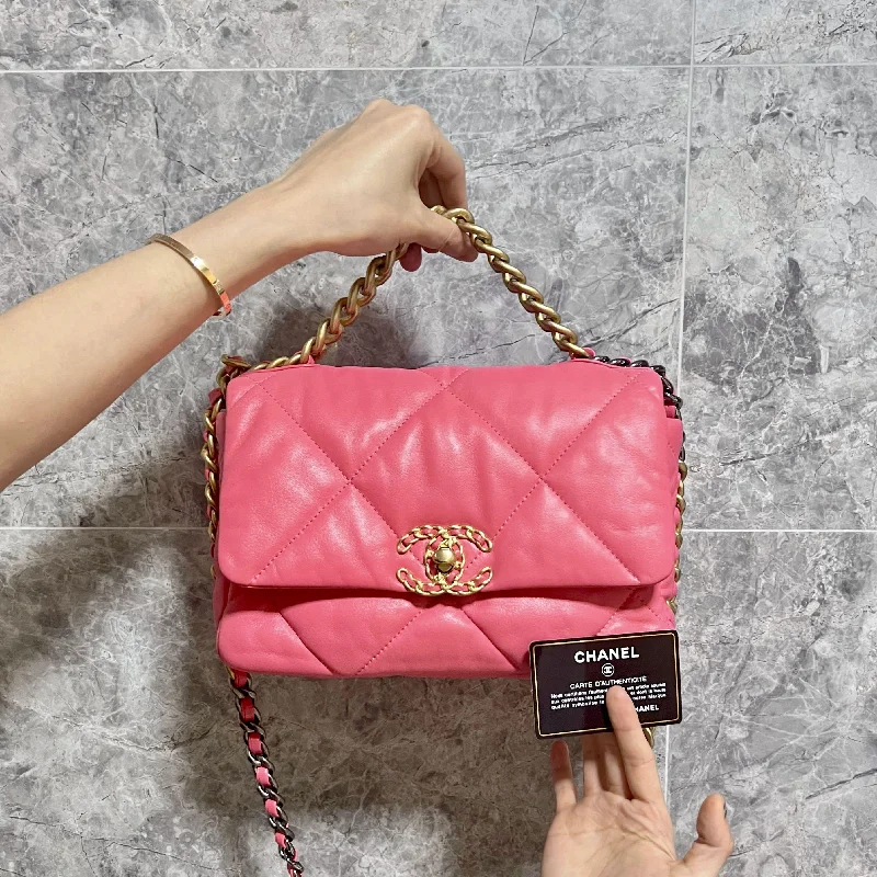 Chanel bags with exclusive seasonal designs and materials19 Small Lambskin Pink GHW No 30