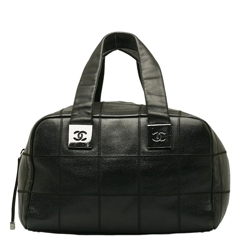 Chanel bags with exclusive seasonal designs and materialsChanel Coco Handbag Mini Boston Bag Black Leather  Chanel