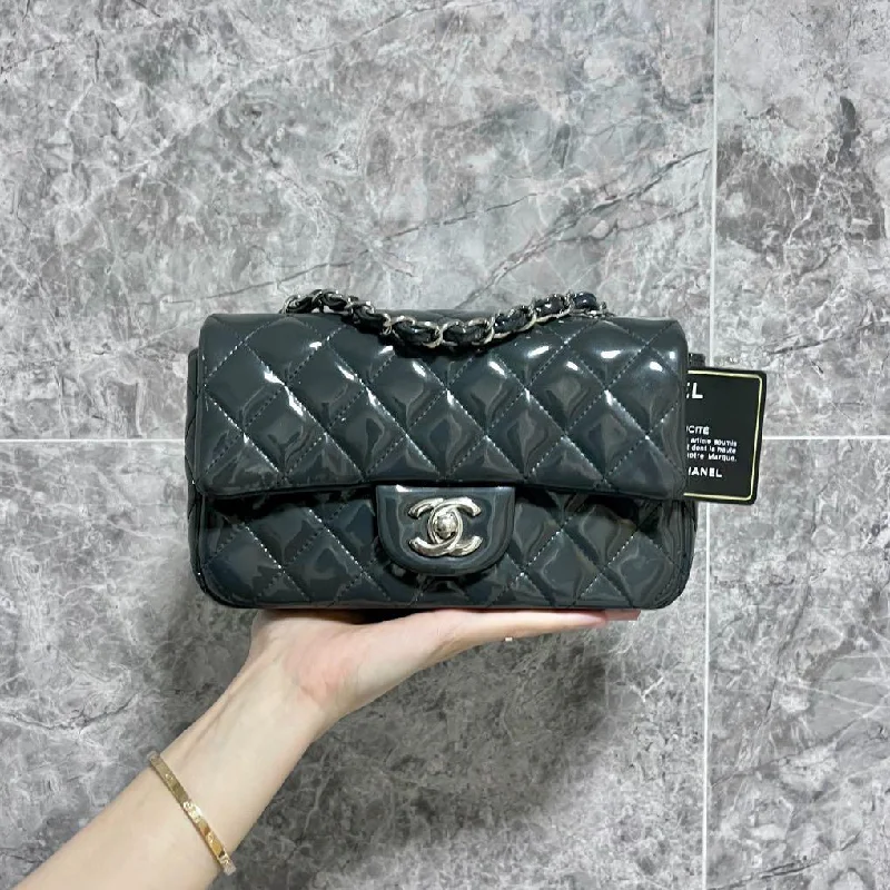 Chanel bags with exclusive seasonal designs and materialsClassic Flap Rectangular Mini Patent Leather No 20