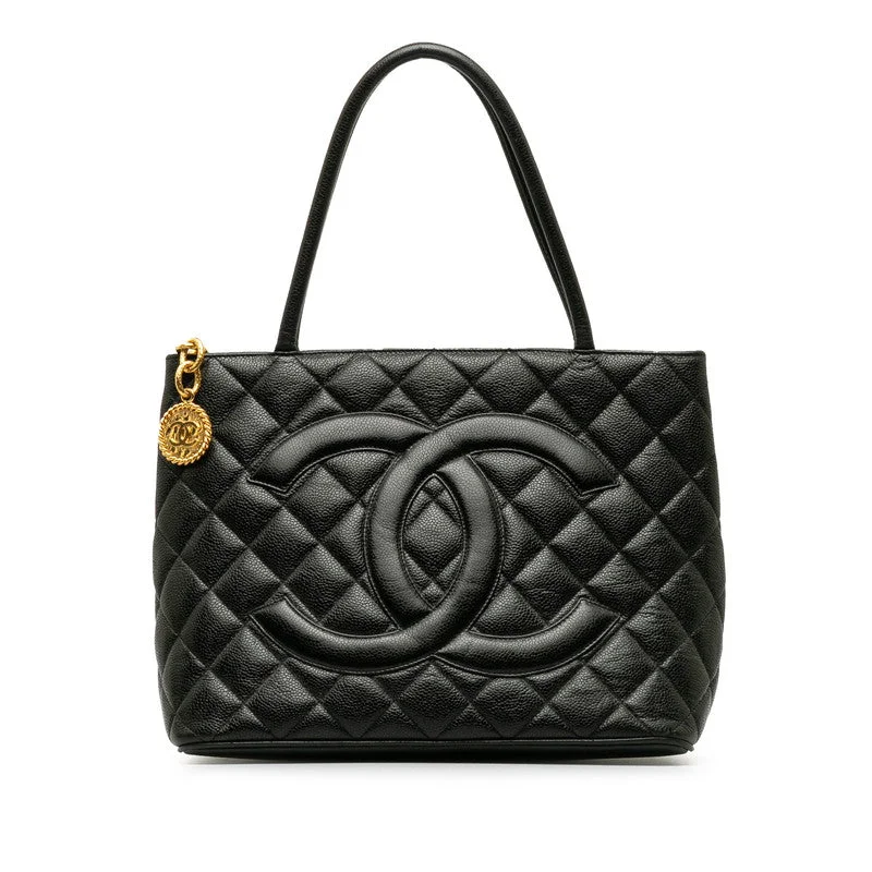 Chanel bags with exclusive seasonal designs and materialsChanel   Cocomark Tooth Bag Handbag Black Caviar   Chanel