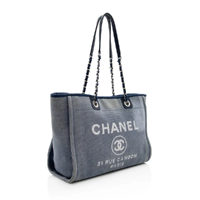 Chanel bags with exclusive seasonal designs and materialsChanel Denim Deauville Small Tote (19008)