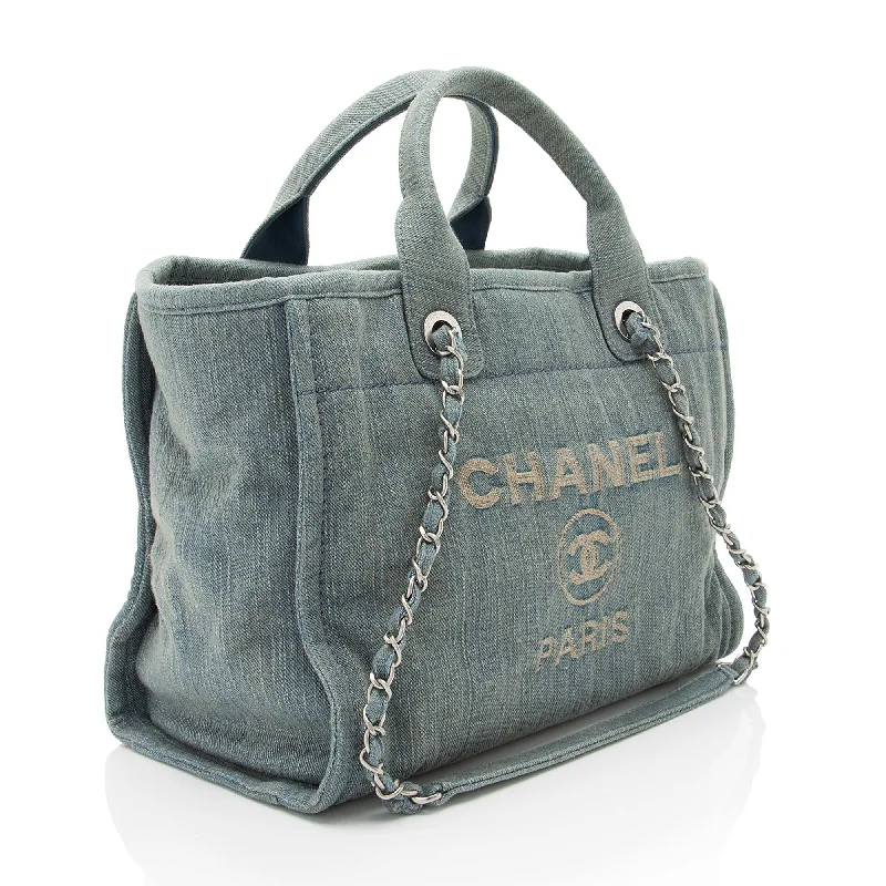 Chanel bags with exclusive seasonal designs and materialsChanel Denim Deauville Small Tote (g3tqSW)