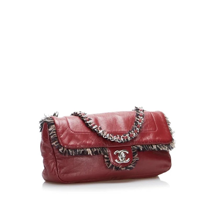 Chanel bags with exclusive seasonal designs and materialsChanel Funny Tweed Flap Shoulder Bag (exYowG)