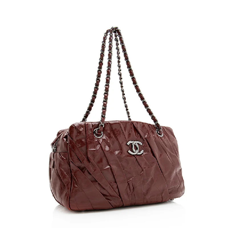 Chanel bags with exclusive seasonal designs and materialsChanel Glazed Calfskin Twisted Shoulder Bag (20021)