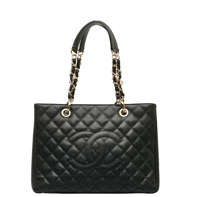 Chanel bags with exclusive seasonal designs and materialsChanel GT Cocomark Chain  Bag Black Caviar S Lady Chanel