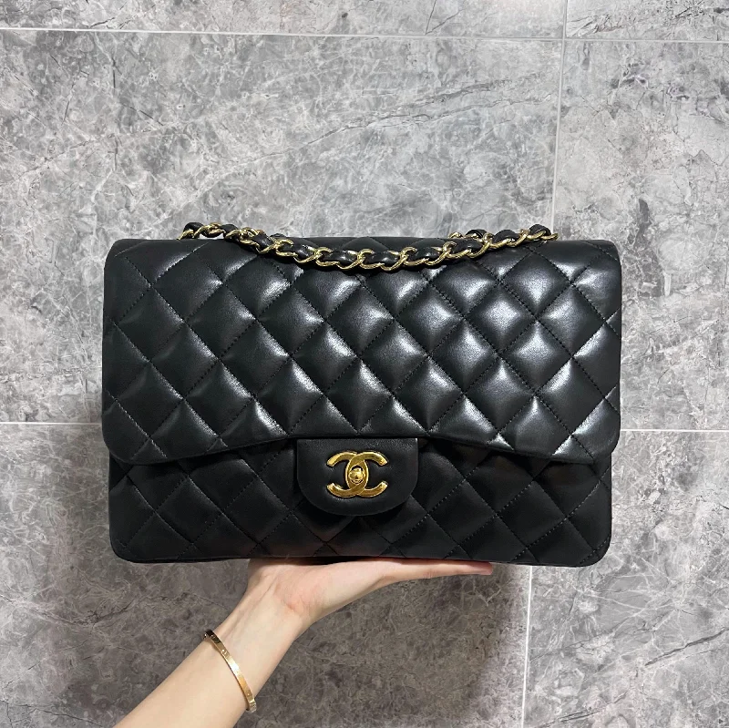 Chanel bags with exclusive seasonal designs and materialsJumbo Classic Flap Black GHW