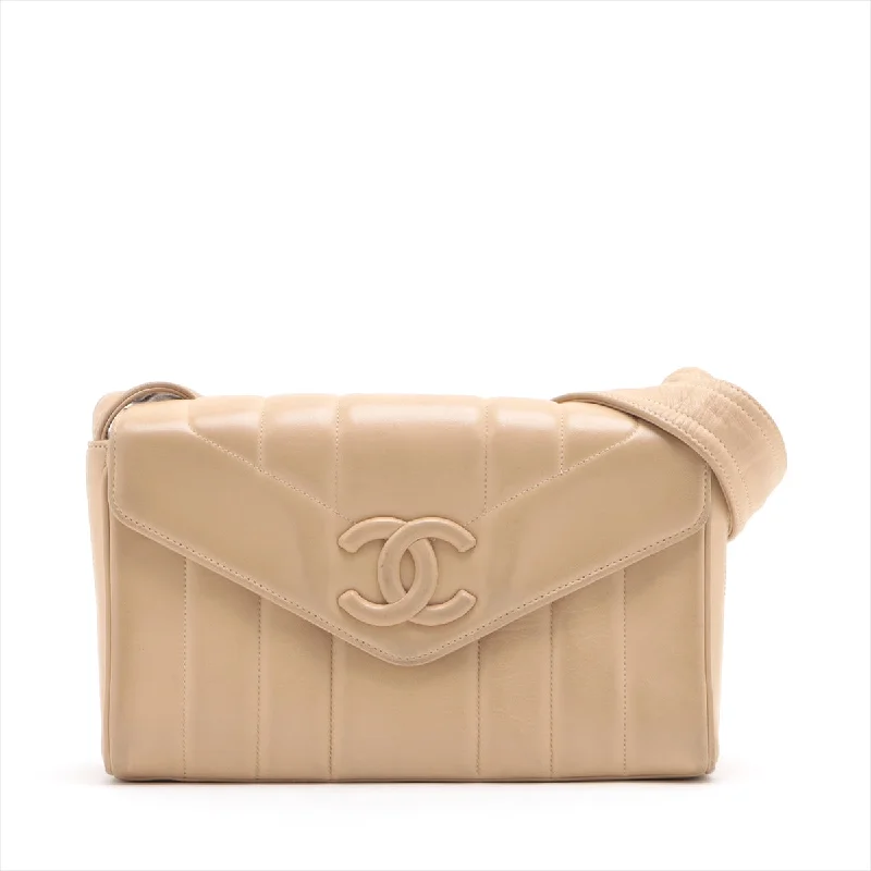 Chanel bags with exclusive seasonal designs and materialsCHANEL Mademoiselle Shoulder Bag in Lambskin Beige