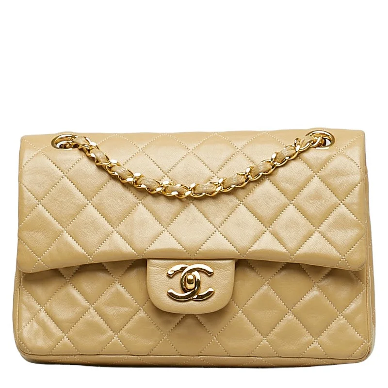 Chanel bags with exclusive seasonal designs and materialsChanel Matrace 23 Cocomark Double Flap Gold  Chain houlder Bag Beige   CHANEL