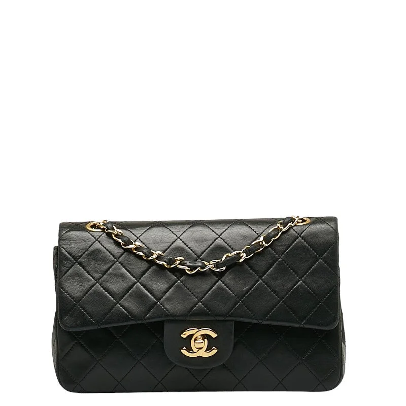 Chanel bags with exclusive seasonal designs and materialsCHANEL Classic Double Flap Small in Lambskin Black Quilted