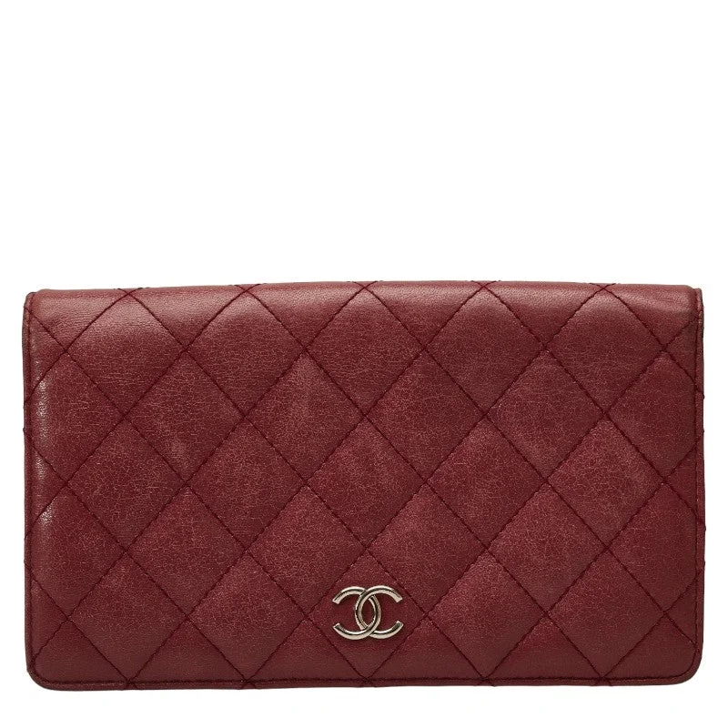 Chanel bags with exclusive seasonal designs and materialsChanel Matrace Cocomark Long Wallet Two Foldable Wallet Pink Leather Lady Chanel