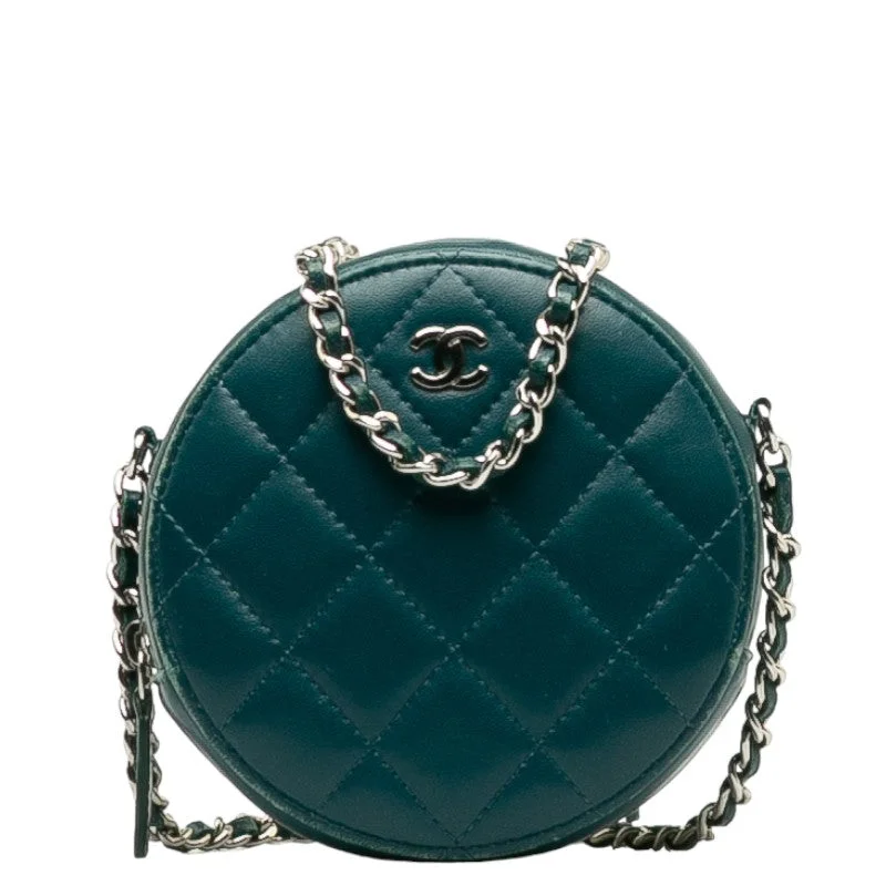 Chanel bags with exclusive seasonal designs and materialsChanel Matrases Cocomark  Chain Shoulder Bag Portfolio Green Leather  CHANEL