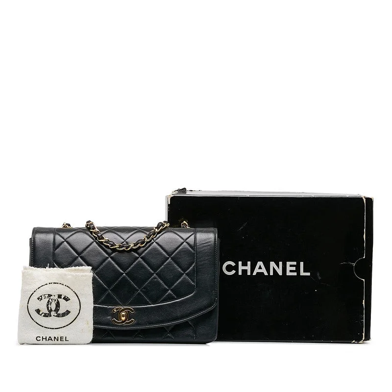 Chanel bags with exclusive seasonal designs and materialsChanel Matrases Cocomark Diana 25 Chain houlder Bag Black Leather  Chanel