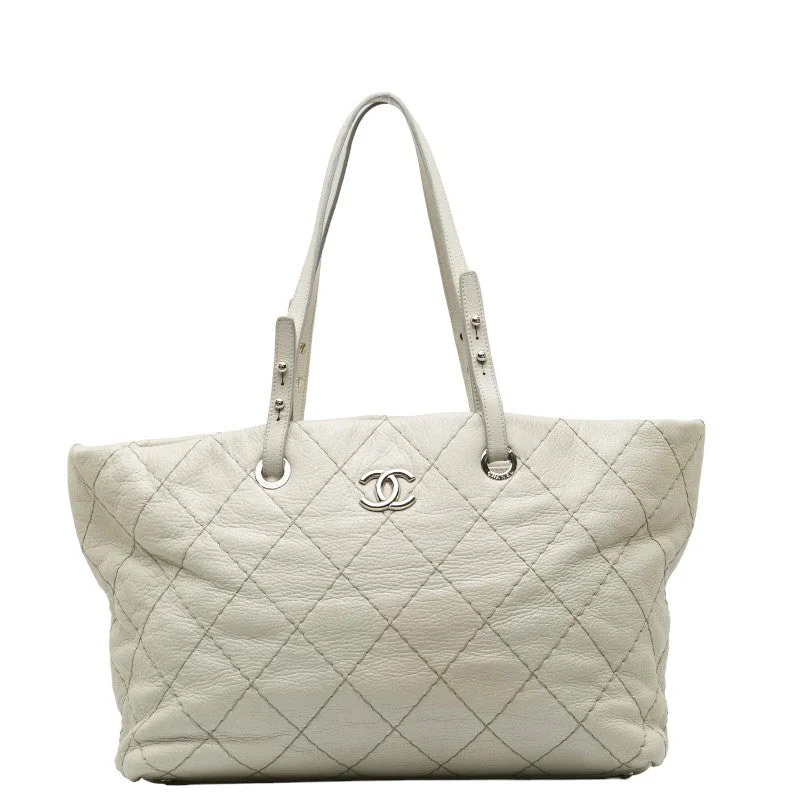 Chanel bags with exclusive seasonal designs and materialsChanel Mattress Cocomark houlder Bag  Bag Gray Leather Lady Chanel