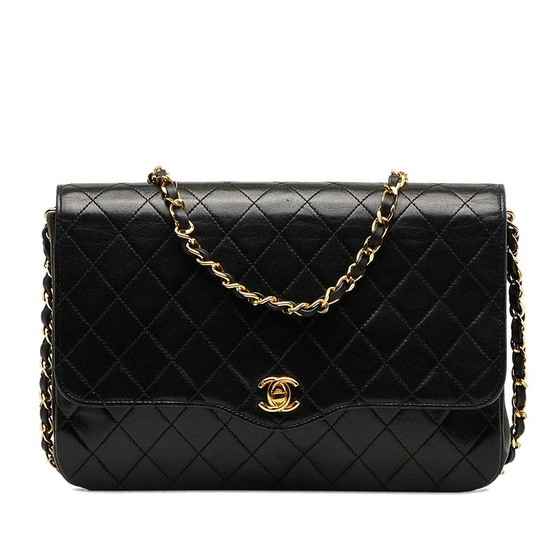 Chanel bags with exclusive seasonal designs and materialsChanel Mattress ingle Chain Shoulder Bag Black Gold   Chanel