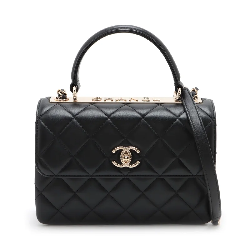 Chanel bags with exclusive seasonal designs and materialsChanel Mattress kin 2WAY Handbags Black Gold