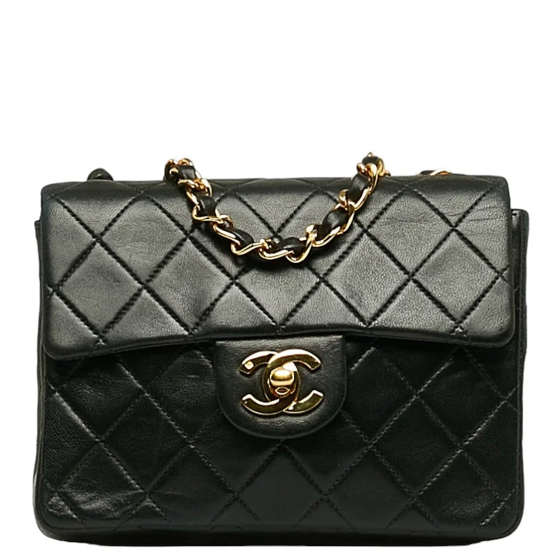 Chanel bags with exclusive seasonal designs and materialsChanel Mini Mattress Cocomark Gold  houlder Bag Black   CHANEL