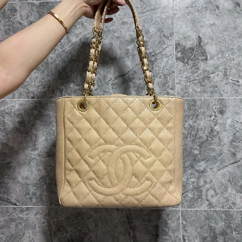 Chanel bags with exclusive seasonal designs and materialsPST Beige Petite Shopping Tote No 16