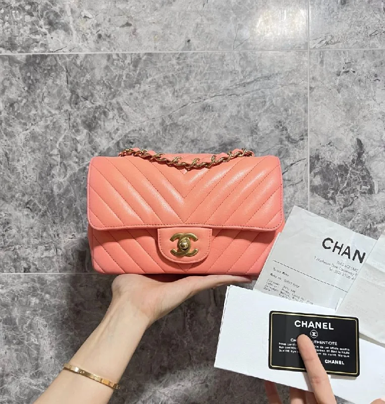 Chanel bags with exclusive seasonal designs and materialsLNIB Rectangular Mini Classic Flap LambskinNo 27