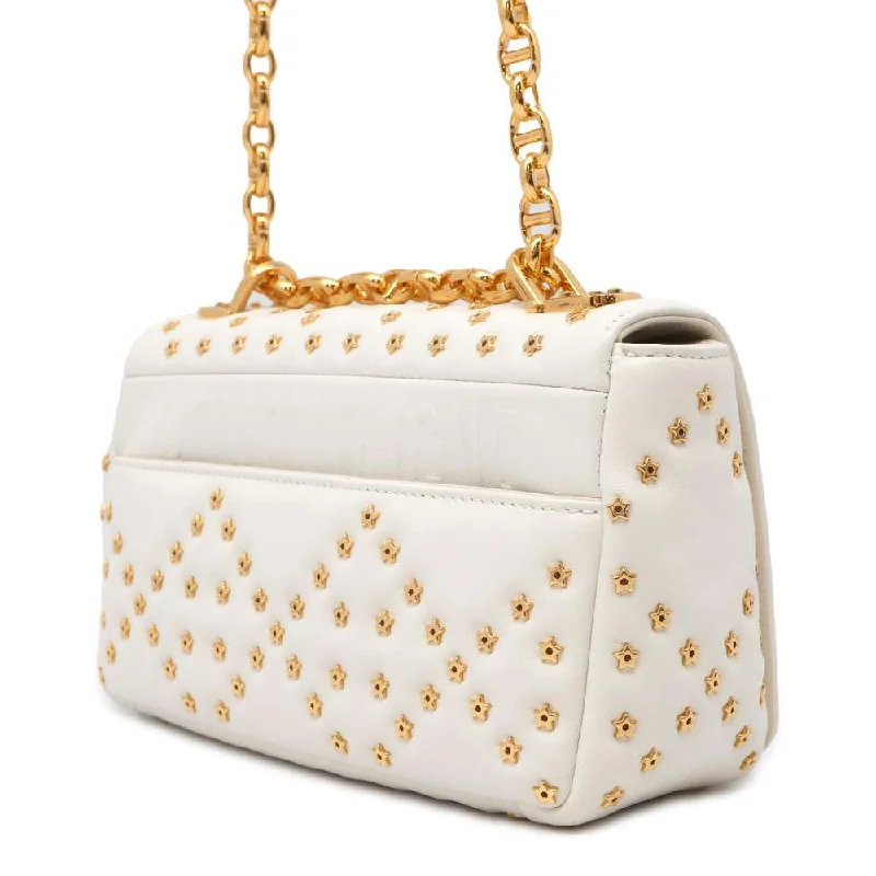 Christian Dior handbags with a back - pocket for quick storageDior Caro Lucky Star ChainShoulder Bag White M9241UNHH Lambskin Size Small